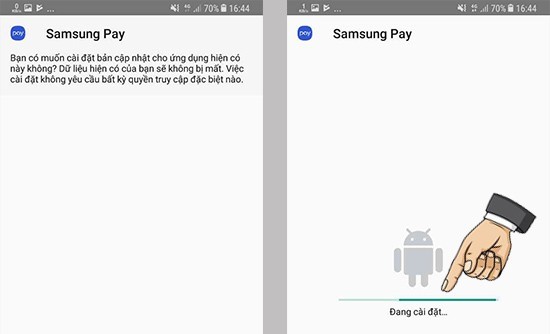 cài đặt ứng dụng Samsung Pay